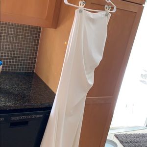 Va Va Voom White Strapless Full Length Dress